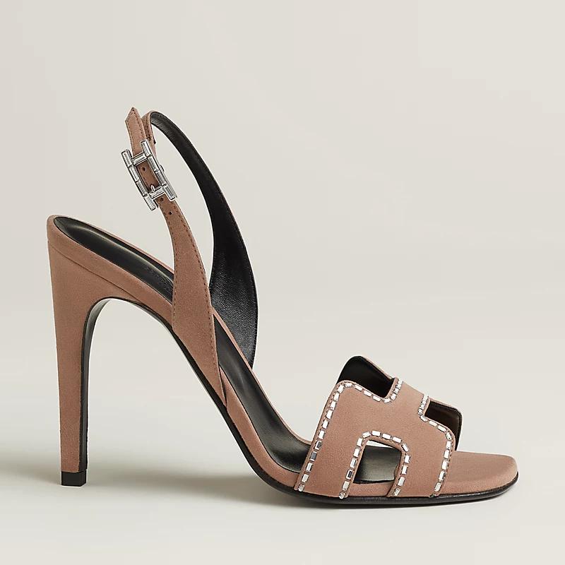 Giày Hermes Holy 105 Sandal Nữ Nâu